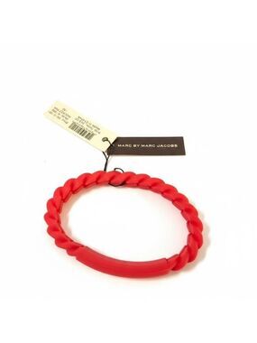 NWT Marc by Marc Jacobs Knockout Pink Silicone Chain Bracelet